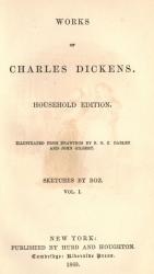 Dickens, Sketches By Boz.
