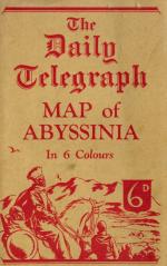The Daily Telegraph. Map of Abyssinia.