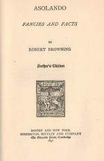 Browning, Asolando - Fancies and Facts.