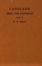 Langland, The Vision of William concerning Piers the Plowman.