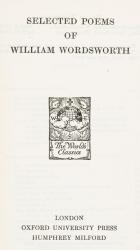 Wordsworth, Selected Poems of William Wordsworth.