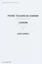 [De Chardin, Pierre Teilhard de Chardin: Lexicon.