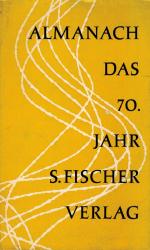 Fischer Verlag. [Hrsg]. Almanach: Das siebzigste Jahr, 1886-1956.