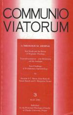 Wernisch, Communio Viatorum - A Theological Journal. XLII, 2000 - Nr.3.